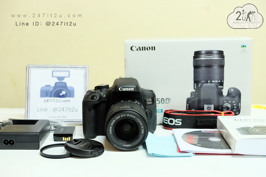 กล้อง Canon 750D+ เลนส์ 18-55mm