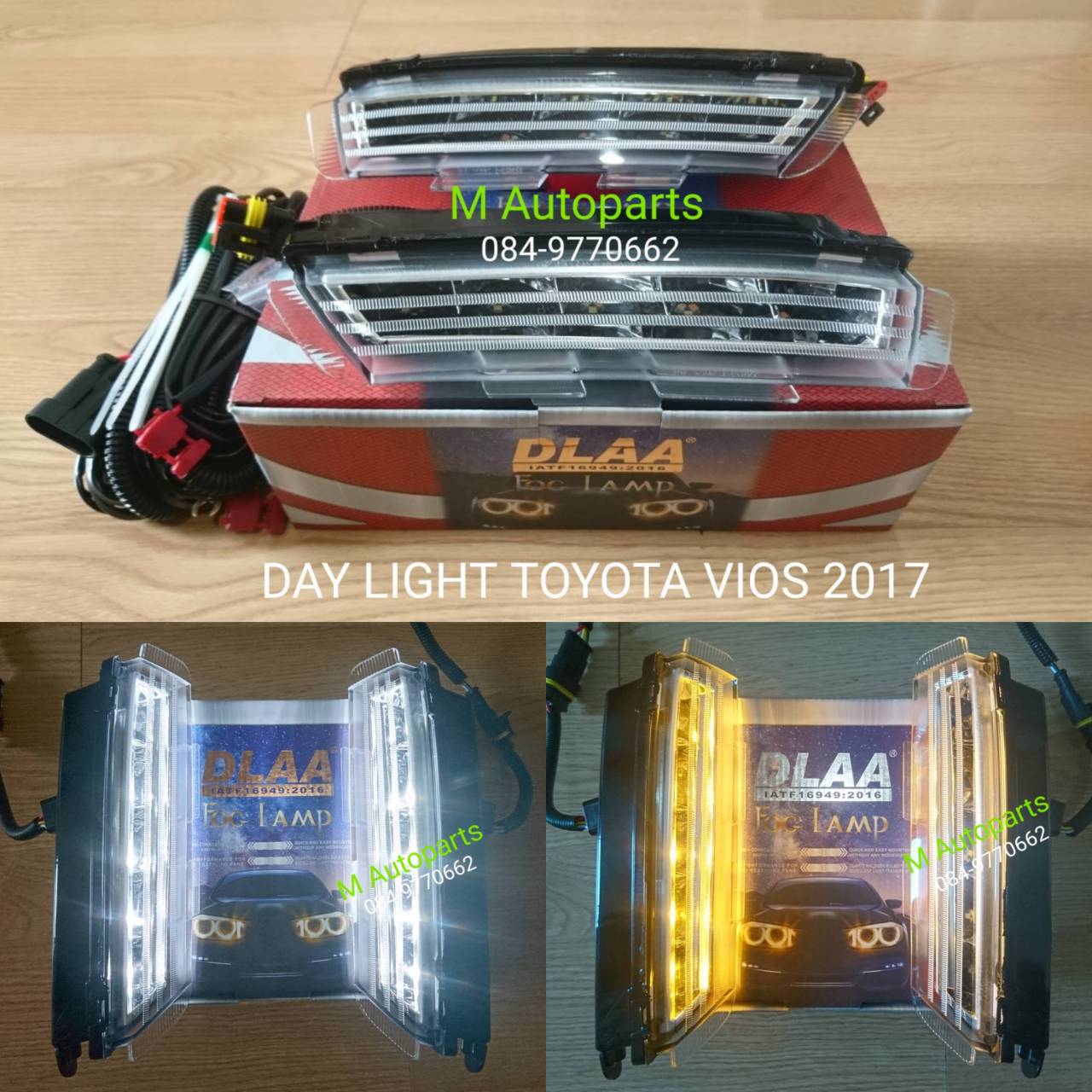 ไฟ DAYLIGHT TOYOTA VIOS 2017 2018 2019 / ไฟเดย์ไลท์ โตโยต้า วีออส (รับประกันสินค้า 1 เดือน)