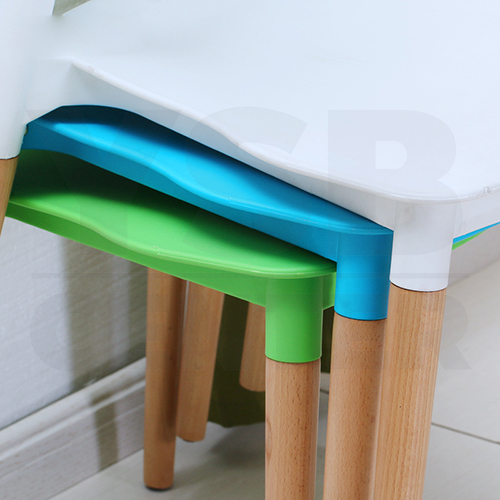 เก้าอี้พลาสติก เก้าอี้ขาไม้บีช เก้าอี้อาหาร เก้าอี้ร้านกาแฟสไตล์โมเดิร์น เก้าอี้โครงขาไม้ที่นั่งพลาสติกเกรด PP รุ่น F142 - F146