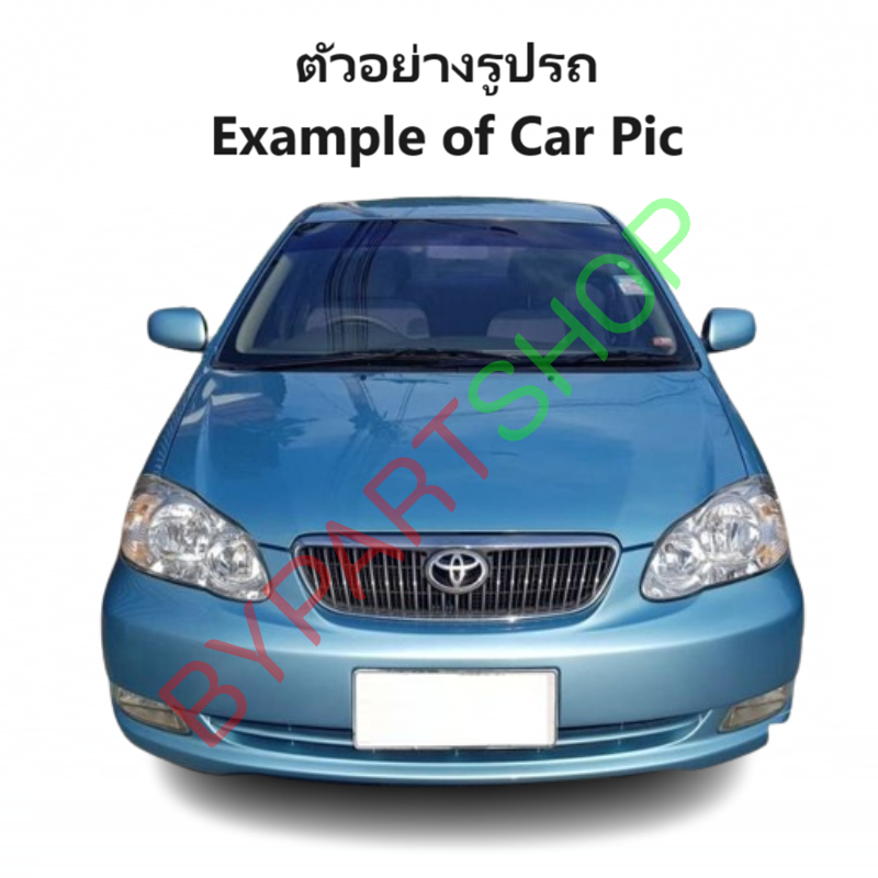 กระจกมองข้าง TOYOTA ALTIS(อัลติส) โฉมหน้าหมู รุ่นปรับ+พับไฟฟ้า 5สาย ปี2001-2007 (ฝาครอบดำ, งานไม่ทำสี) -ราคาต่อข้าง-