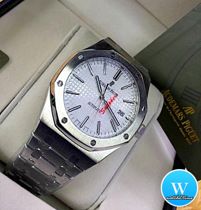 นาฬิกา Audemars Piguet Royal Oak 15400 แสตนเลสแท้ หน้าขาว