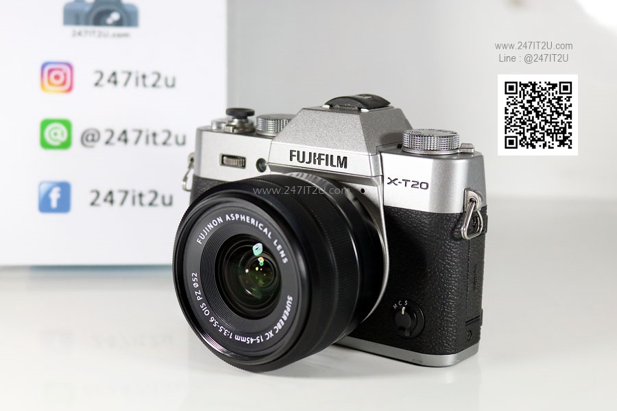 Fujifilm X-T20 + เลนส์ 15-45mm สี silver