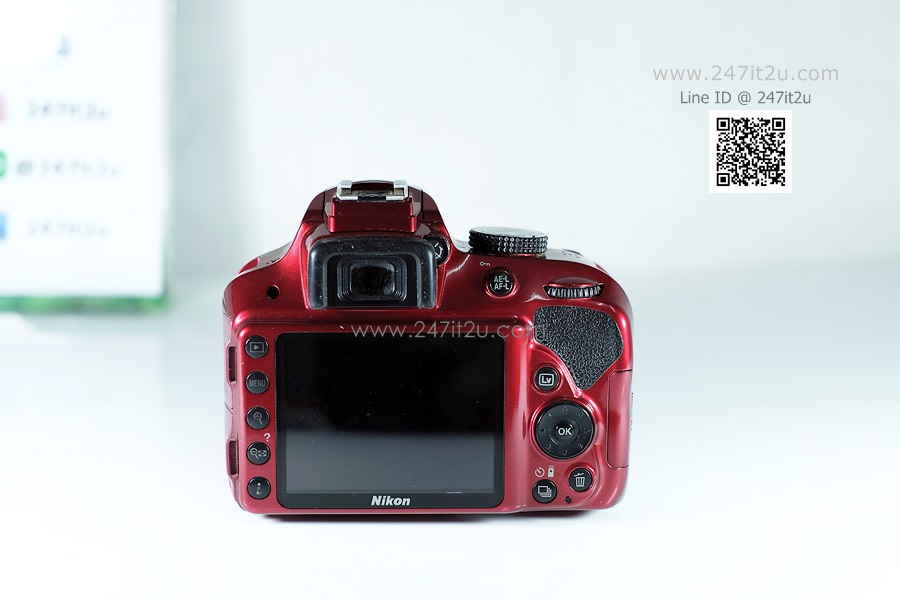 กล้อง Nikon D3300 พร้อมเลนส์ 18-55mm สีแดง