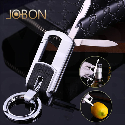 JOBON พวงกุญแจ เกรดพรีเมี่ยม แบบ 2 in 1 หนาพิเศษ ดีไซน์สวยงาม