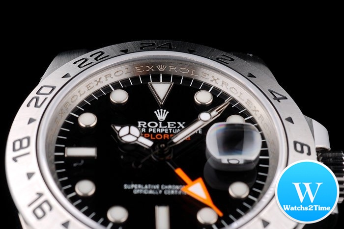 นาฬิกา ROLEX Explorer II Superlative Automatic Stainless Steel หน้าดำ
