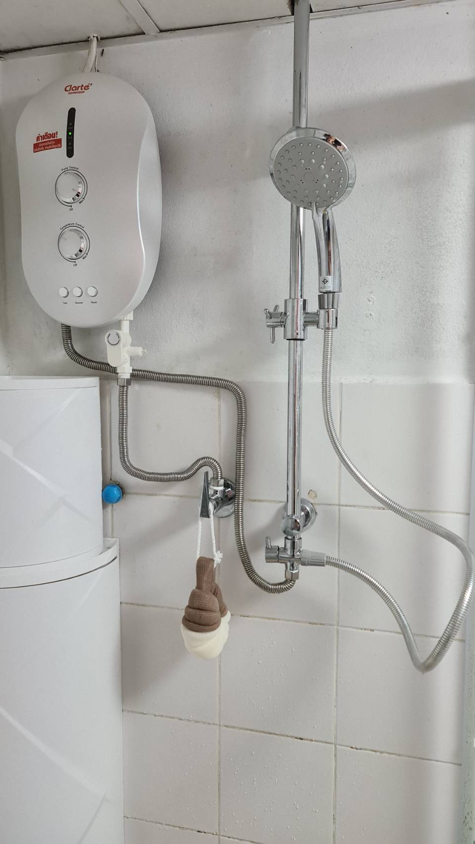 สายต่อสแตนเลส 304หรือสายต่อท่อน้ำดีแบบดัดท่อได้เกรดพรีเมี่ยมแท้ไม่เป็นสนิม ใช้ได้ทั้งน้ำร้อนและเย็น