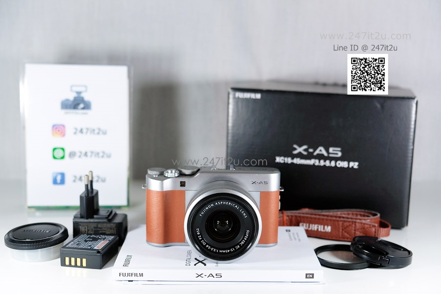 กล้อง Fujifilm XA-5 พร้อมเลนส์ 15-45mm สีน้ำตาล