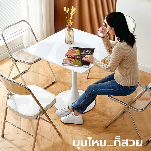 โต๊ะอเนกประสงค์ สไตล์โมเดิร์น โต๊ะทรงเหลี่ยม เนื้อไม้เนียน D073 - D076