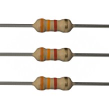 Resistors 3.3K Ohm 1/4W 5% Carbon Film