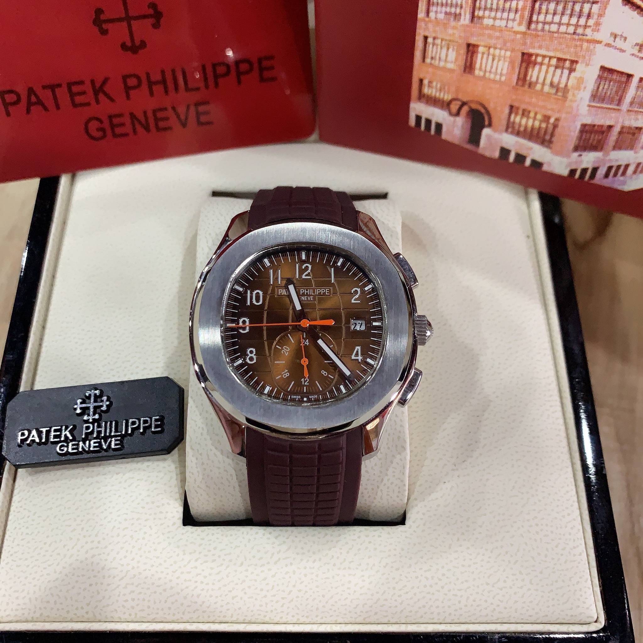 นาฬิกา Patek Philippe Aquanaut Grade Mirror Swiss หน้าปัดน้ำตาล