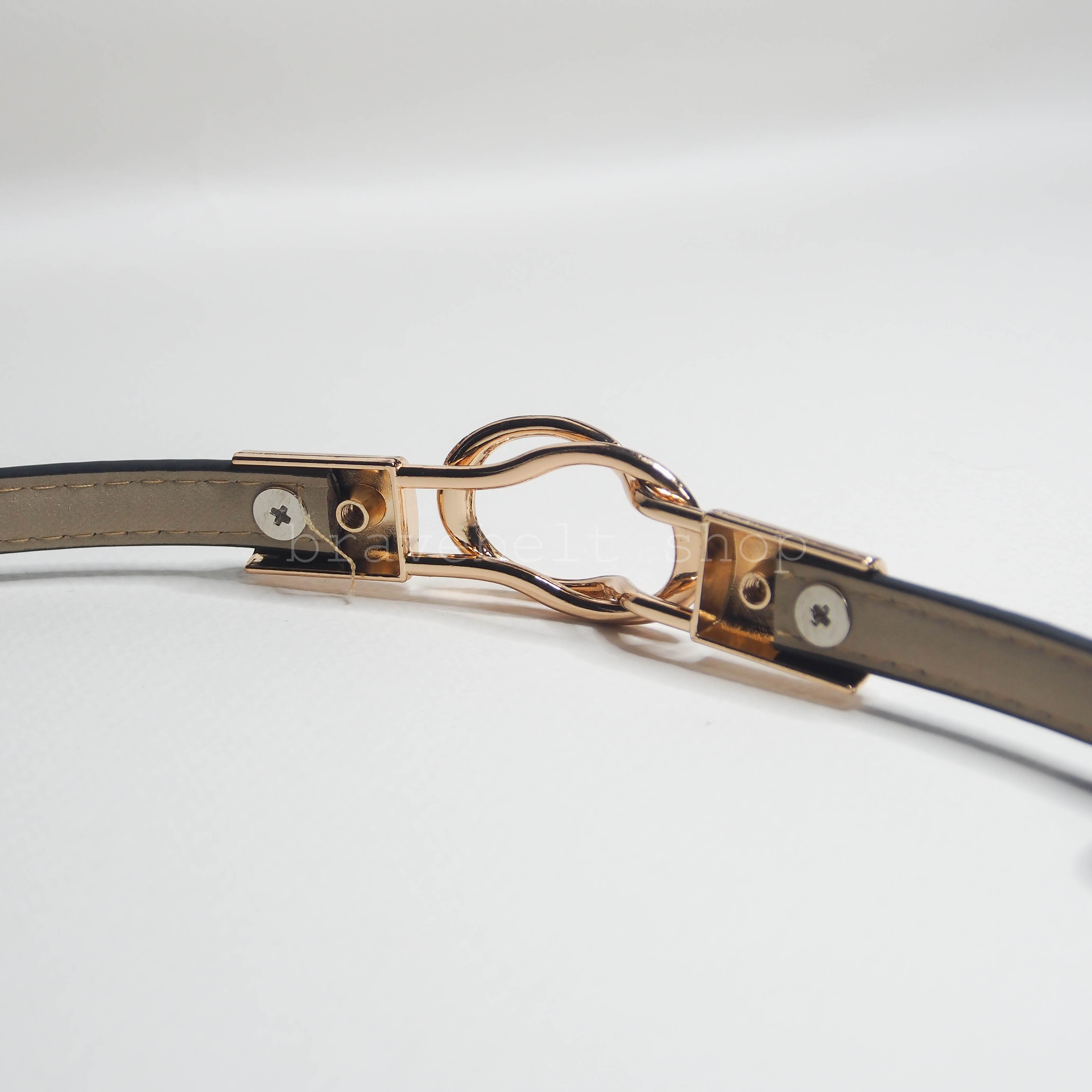 เข็มขัดหนังสีดำแฟชั่นสวยๆ ปรับสายตามเอวแบบฟรีไซต์น่ารัก