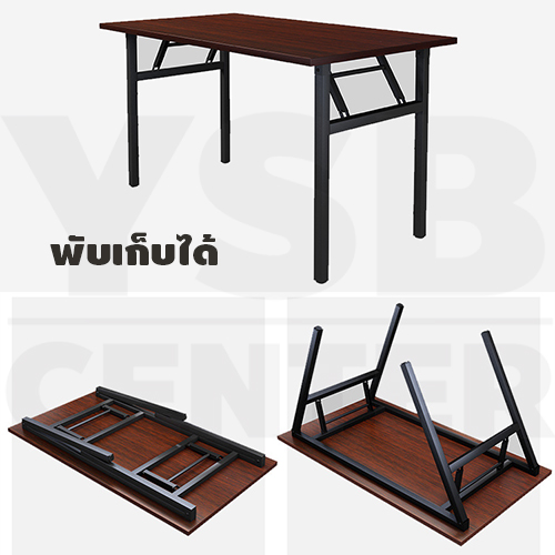 โต๊ะอเนกประสงค์ โต๊ะคอมพิวเตอร์ โต๊ะทำงาน โต๊ะอ่านหนังสือ โต๊ะพับได้ ขนาด 80 x 60 cm.