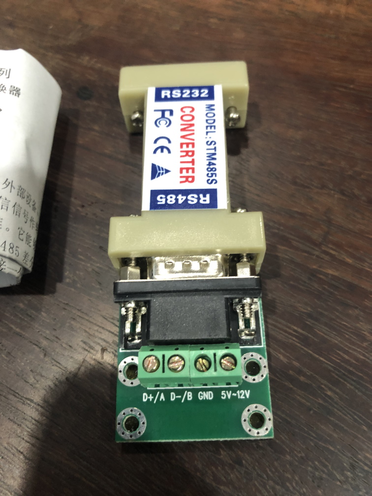 RS232 to RS485 serial converter (with DB9)