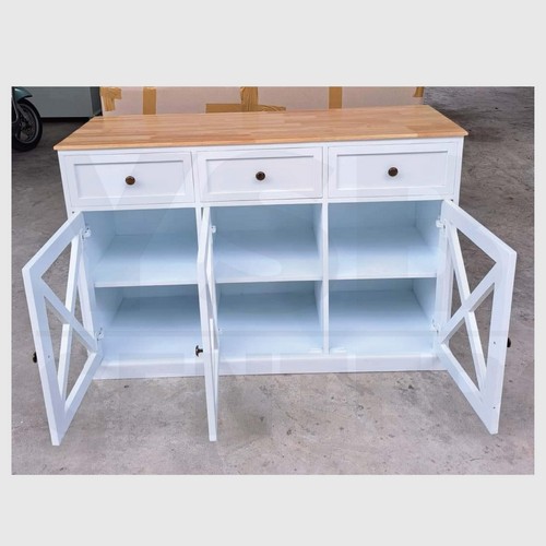 ตู้เก็บของเปิด-ปิด พร้อมลิ้นชักสไตล์มินิมอล 3 ประตู 3 ลิ้นชัก (ไม่ต้องประกอบ) PT026 - PT027