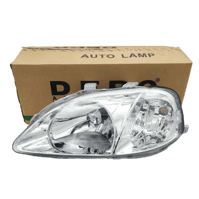 ไฟหน้า HONDA CIVIC(ซีวิค) ตาโต จอใส ปี1999-2000 (งานแท้ DEPO) -ราคาต่อดวง-