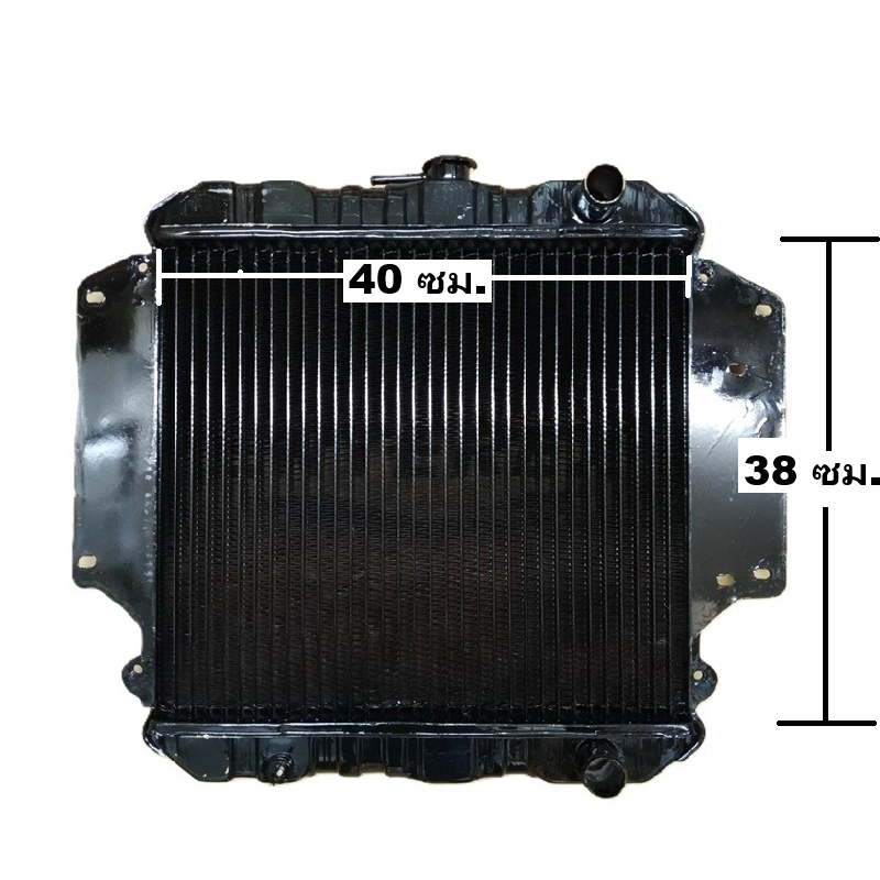 หม้อน้ำ SUZUKI CARIBIAN(แคริเบี้ยน) SJ413 หนาพิเศษ 32มิล ปี1991-2005 เกียรกระปุก (เหล็กทองแดงทั้งใบ)