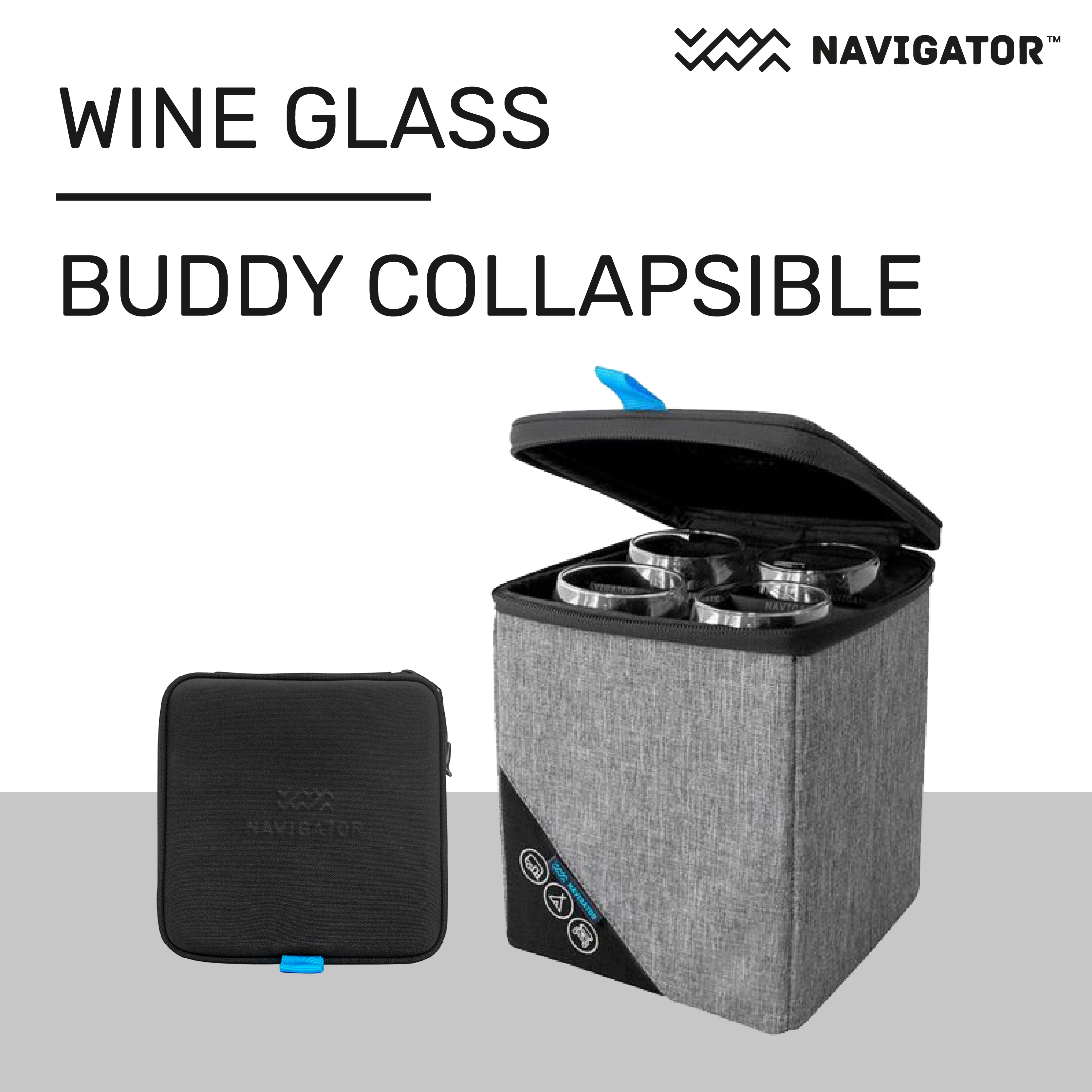 Navigator Collapsible Wine Glass Buddy กระเป๋าใส่แก้วไวน์