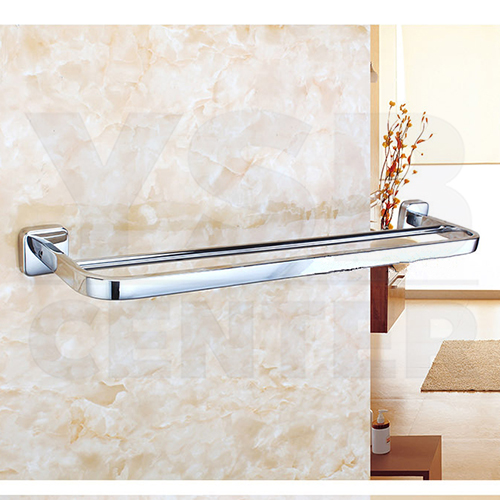 CASSA ราวแขวนผ้า สแตนเลส304 ราวเดี่ยว ในห้องน้ำ แบบติดผนัง ท่อใหญ่ แบบเหลี่ยม ขนาด60cm. รุ่น C19-SUS304-160