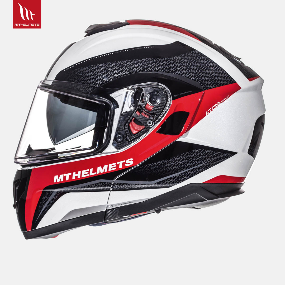 MT Atom Tarmac Gloss Pearl White Black Red