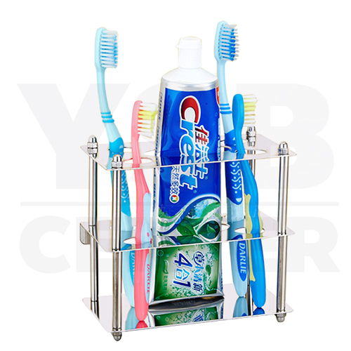 CASSA ที่ใส่แปรงสีฟัน ยาสีฟัน แสตนเลส ทรงสี่เหลี่ยม รุ่นC1M063-SS201-F01A