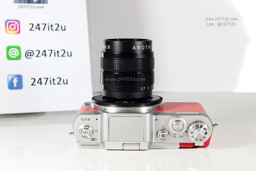 กล้อง Lumix GF8 + เลนส์มือหมุน 35mm f1.7 mark III สีชมพู