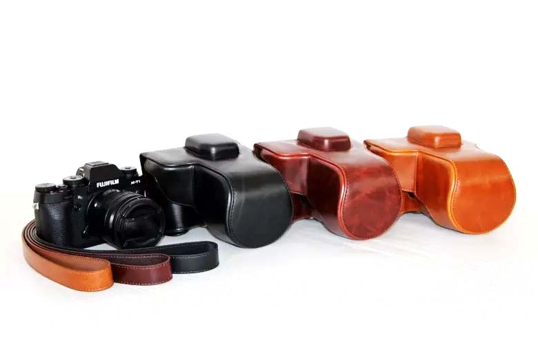 Bag Leather Case For Fujifilm X-T1 เต็ม