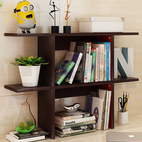 CASSA ชั้นวางของ ชั้นวางหนังสือ ชั้นวางอเนกประสงค์ ขนาด110cm.(สีลายไม้เข้ม) รุ่น F06-B110CM