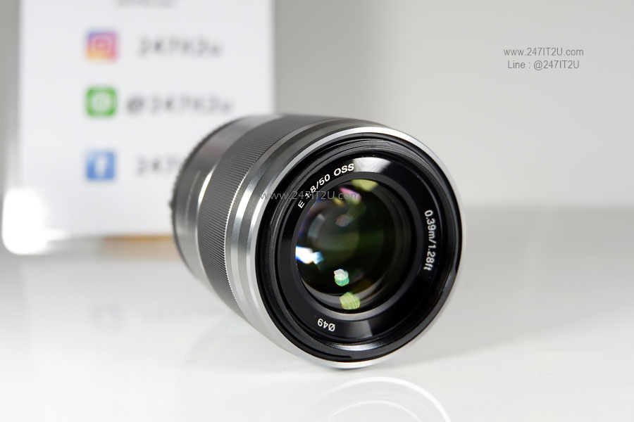 เลนส์ Sony E 50mm F1.8 สี silver สภาพสวย