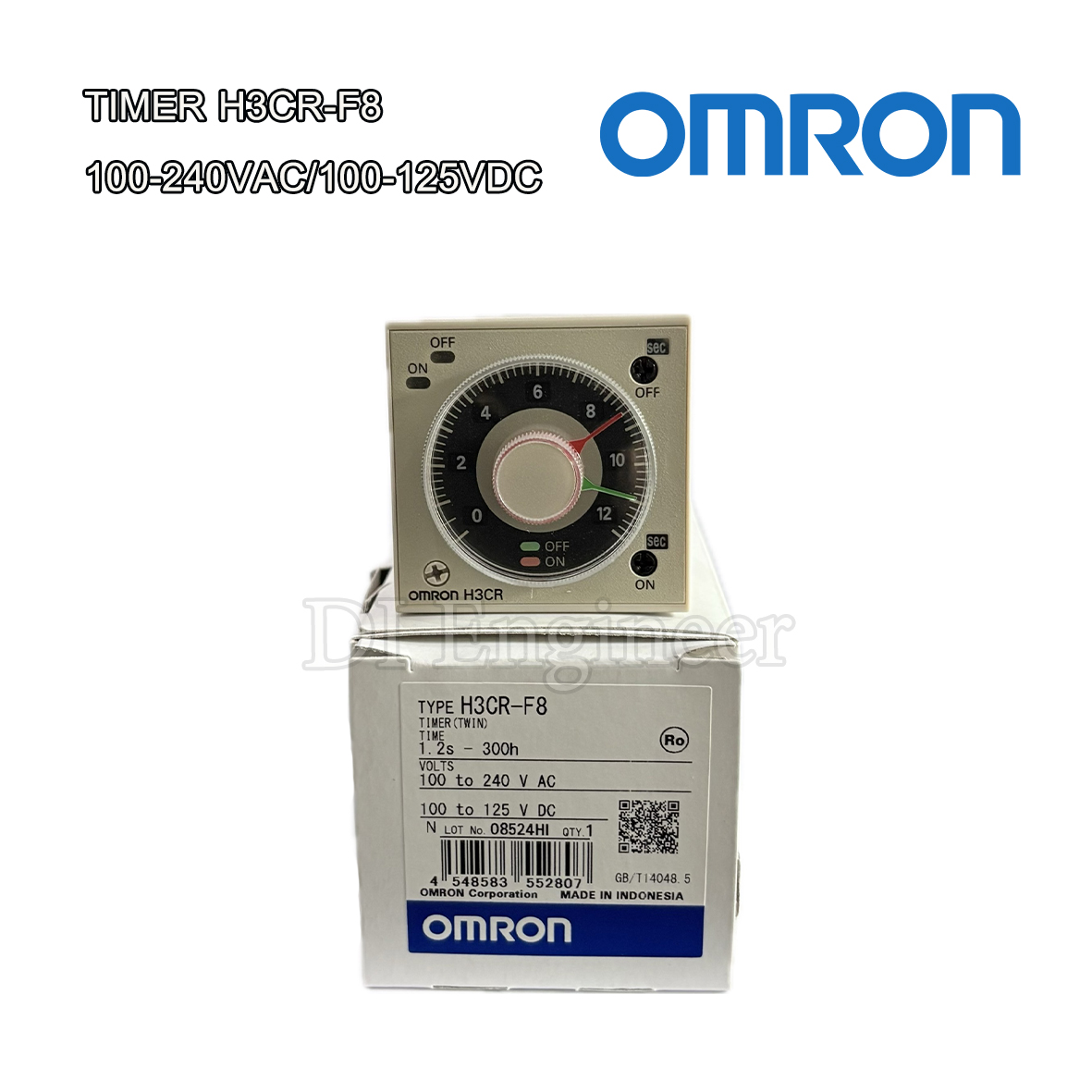 OMRON H3CR-F8 100-240VAC/100-125VDC