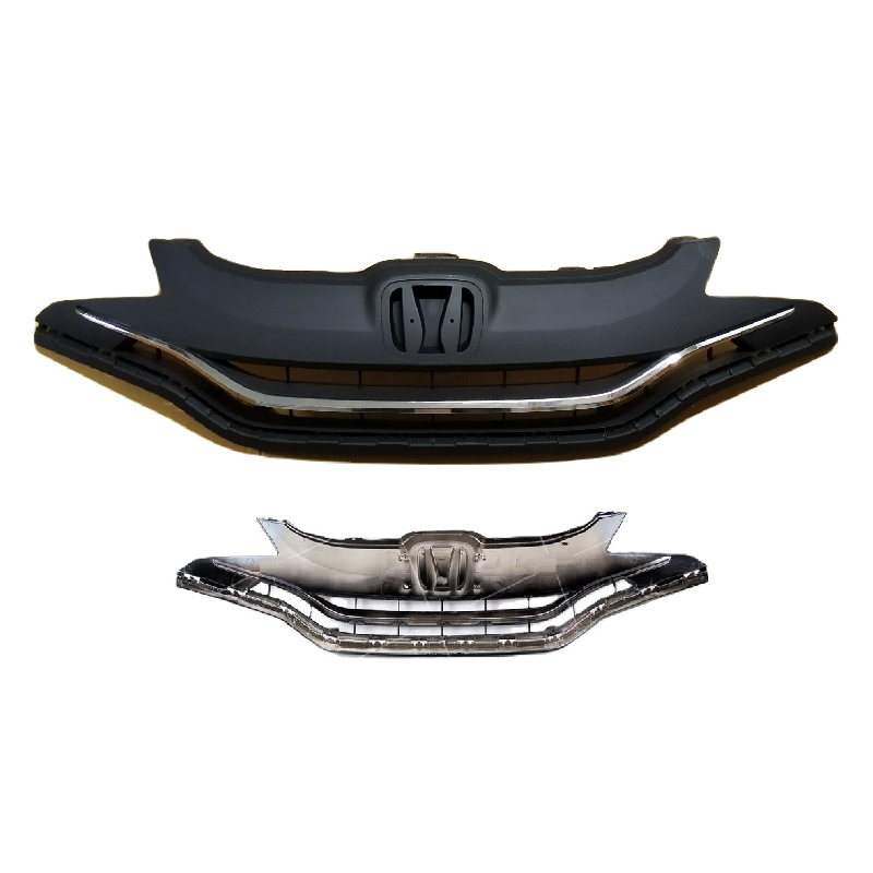 หน้ากระจัง HONDA JAZZ(แจ๊ส) GK รุ่นที่1 สีดำ(งานไม่ทำสี) คาดโครเมียม ไม่มีโลโก้ ปี2014-2016 (รหัส:JAZZ14)