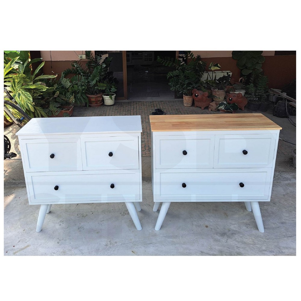 ชั้นวางของ ตู้เก็บของ พร้อมลิ้นชักสไตล์มินิมอล (ไม่ต้องประกอบ)