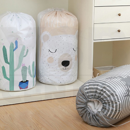 CASSA Set 2 ชิ้น ถุงเก็บผ้าอเนกประสงค์ เก็บผ้าห่ม ผ้านวม เสื้อผ้า ตุ๊กตา