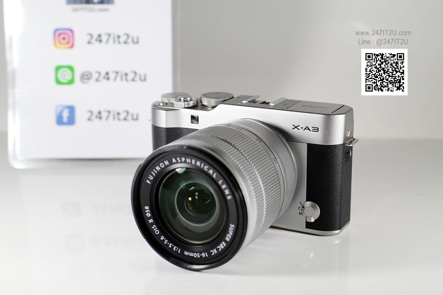 Fujifilm X-A3 +16-50mm สี Silver เครื่องศูนย์ ประกันถึง กพ. 2563
