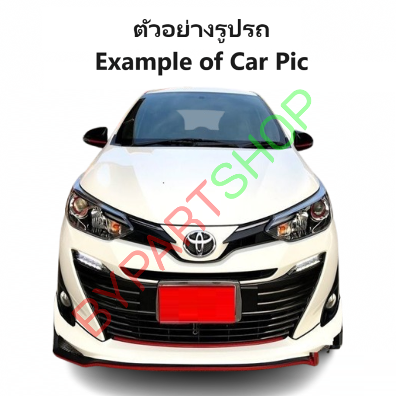 หน้ากระจัง TOYOTA YARIS ATIV(ยาริส เอทีฟ) งานไม่ทำสี คาดโครเมียม ไม่มีโลโก้ ปี2018-2019 (รหัส:YARIS'18)