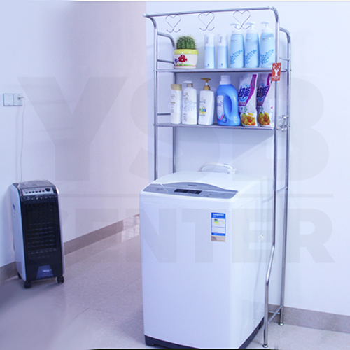 CASSA ชั้นวางของแสตนเลส อเนกประสงค์ 2ชั้น แบบวางบนเครื่องซักผ้า รุ่น CB0013-SS201-HC-02