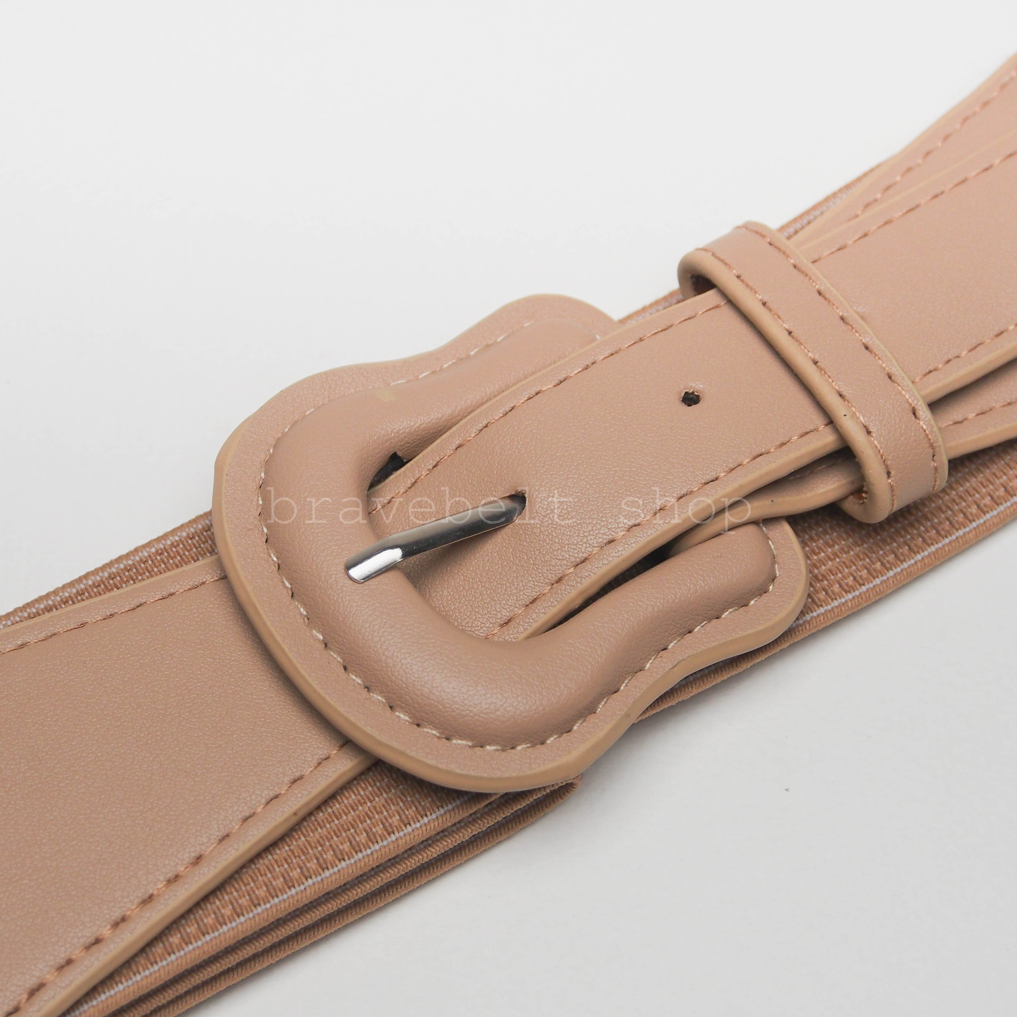 เข็มขัดยางยืดผู้หญิง แนวแฟชั่นสีชมพูน่ารักน่าใส่มาก