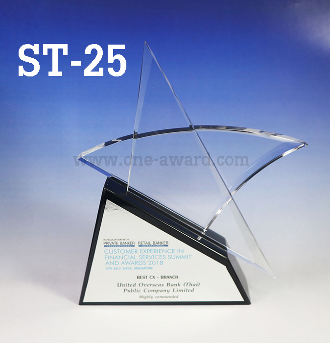 Code: ST-25 โล่อะคริลิค ความสูงตัวโล่ 6.35 นิ้ว ความกว้าง 5.5 นิ้ว พร้อมเพจสติ๊กเกอร์ข้อความ สีทอง หรือ เงิน ***ราคาเริ่มต้นที่ 1,000 บาท (ความสูง 6.35 นิ้ว กว้าง 5.5 นิ้ว เมื่อสั่งสินค้า 5 ชิ้น ขึ้นไป)***