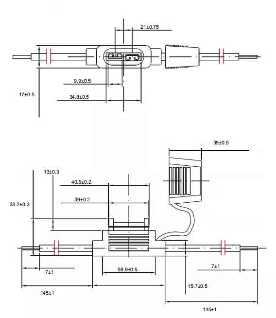 บล็อคเสียบฟิวส์ กันน้ำ ฟิวส์แม็กซี่ สายไฟ 8 AWG ยาว 30 ซ.ม.