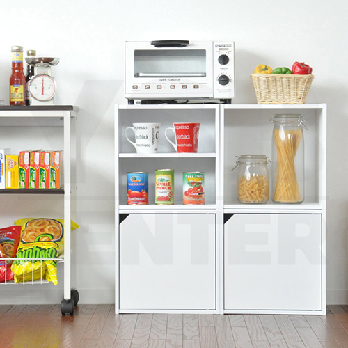 CASSA ตู้ ชั้นวางของ ชั้นวางหนังสือ กล่องเก็บของ ชั้นอเนกประสงค์ ทรงสี่เหลี่ยม 2 ชั้น