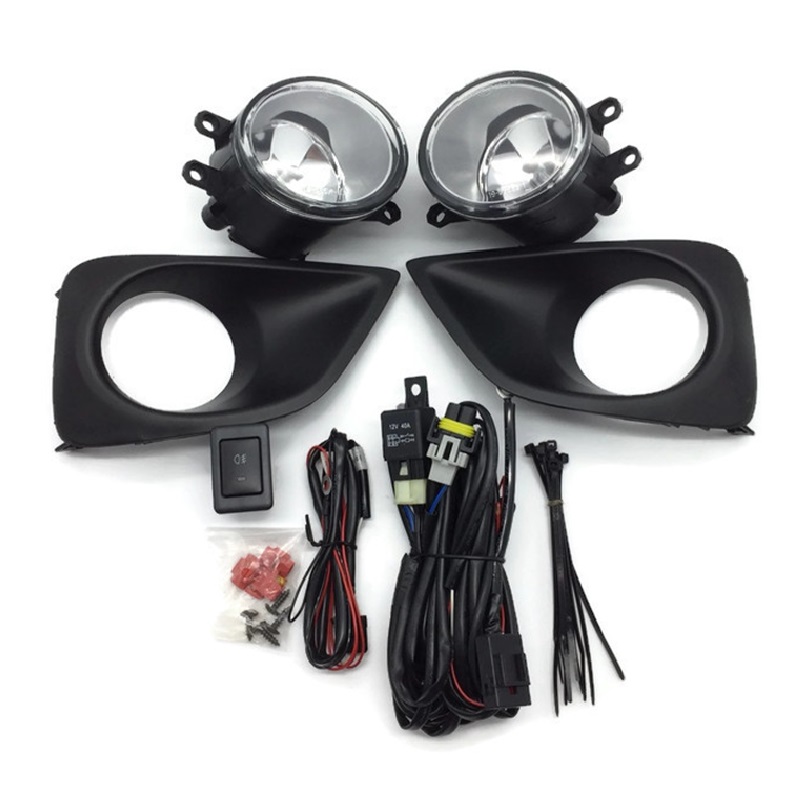 ไฟตัดหมอก/ไฟสปอร์ตไลท์ TOYOTA VIOS(วีออส) โฉมที่3 ฝาครอบดำ ปี2013-2016 (ครบชุด) (รับประกัน 6เดือน) (TY606)