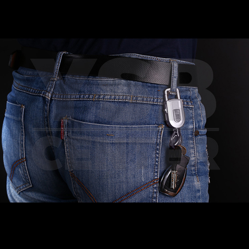 JOBON พวงกุญแจ เกรดพรีเมี่ยม 3 in 1 ไฟฉายในตัว + 2 ห่วงคู่ + ที่จุดบุหรี่ หนาพิเศษ