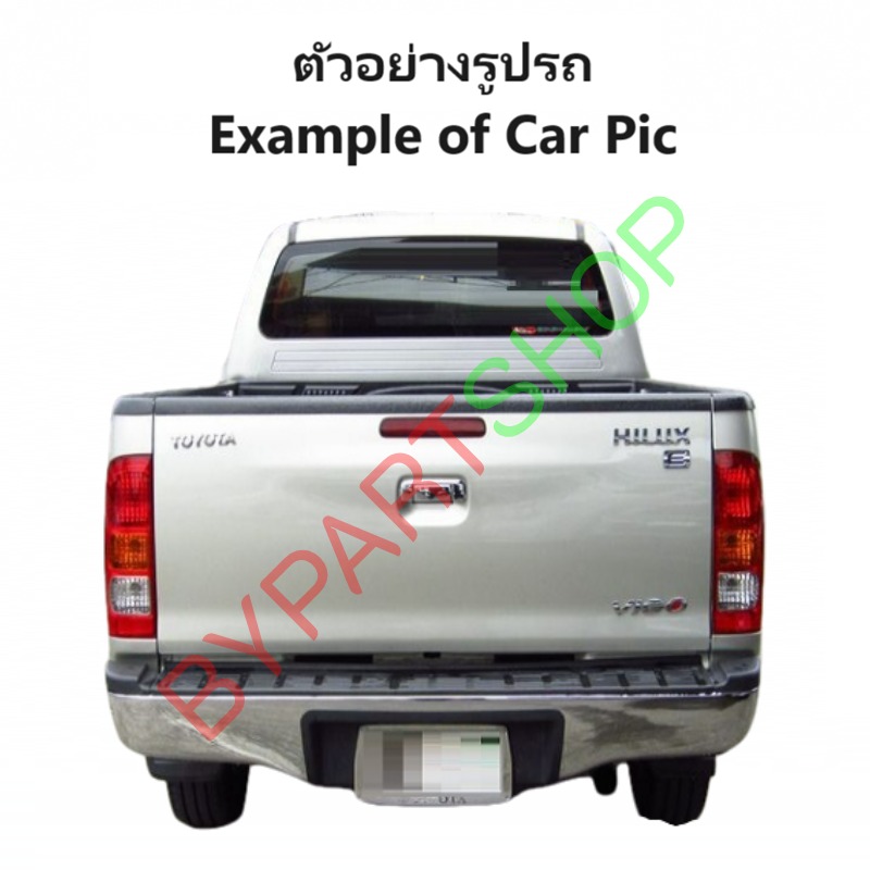 ฝาท้าย TOYOTA VIGO(วีโก้) รุ่นเปิดกลาง เจาะรูไฟเบรค เหล็กดำ(หนาเทียบแท้ ไม่ทำสี) ปี2004-2010 -กรุณาเลือกแบบ-