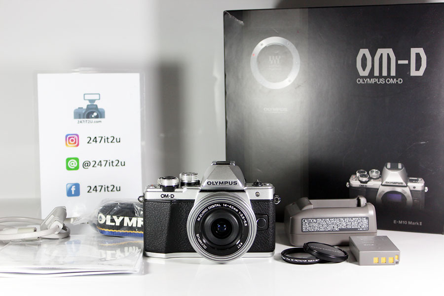 กล้อง Olympus OM-D EM10 Mark II+เลนส์ 14-42mm สี silver