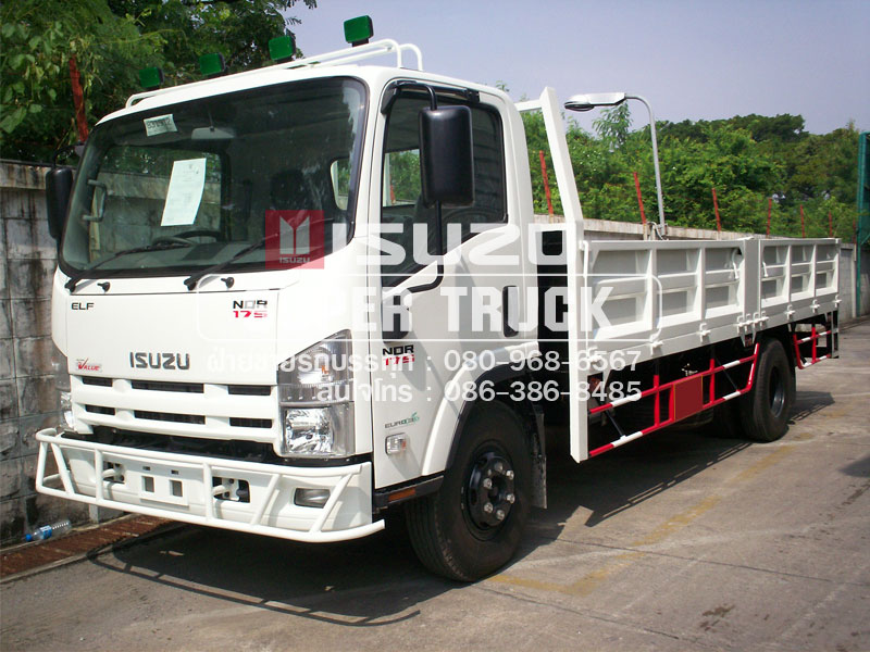 ISUZU NQR แบบกระบะ (ช่วงต่อยาว 5.6เมตร)