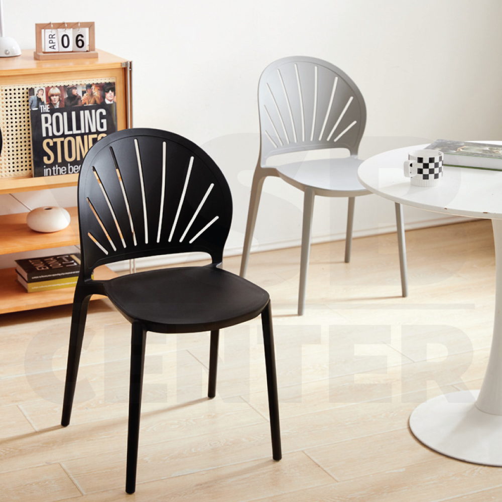 เก้าอี้พลาสติก นั่งสบาย รับน้ำหนักได้เยอะ ดีไซน์สวย สามารถซ้อนกันได้ D070 - D072