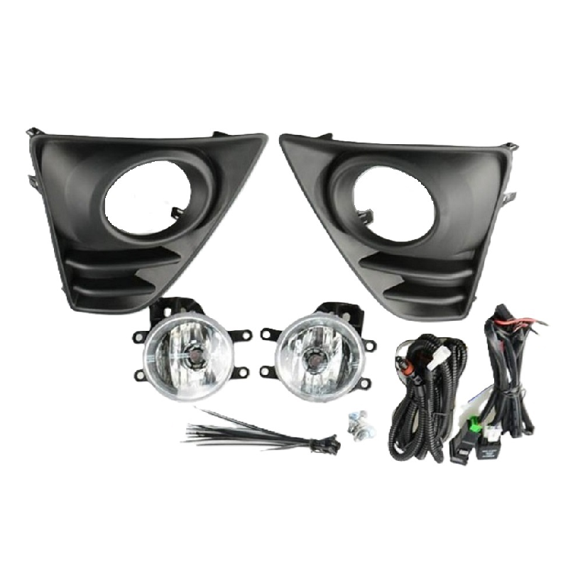 ไฟตัดหมอก/ไฟสปอร์ตไลท์ TOYOTA YARIS(ยาริส) รุ่นที่3 ฝาครอบดำล้วน ปี2013-2016 (ครบชุด) (รับประกัน 6เดือน) (TY652E1)