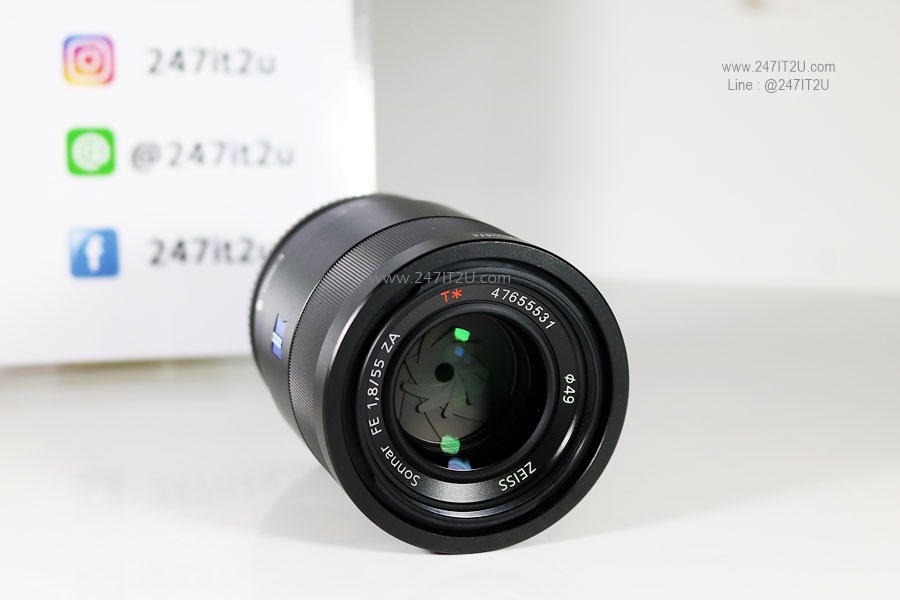 เลนส์ Sony Sonnar T* FE 55mm f/1.8 ZA สภาพดี ยกกล่อง