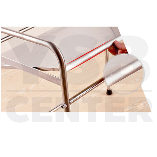 ชั้นวางของสแตนเลส 304 อเนกประสงค์ในครัว แบบมีล้อ 3 ชั้น รุ่น CB0039-SUS304-L358S