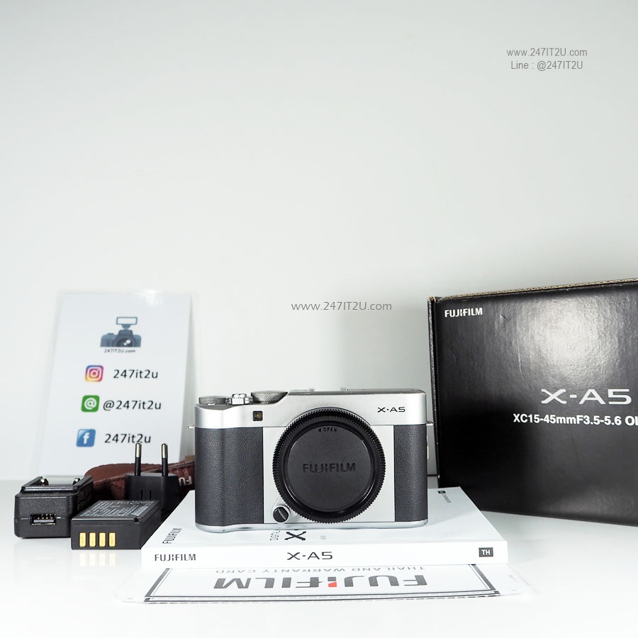 Body Fujifilm XA-5 สี Silver เครื่องศูนย์ มีกล่อง