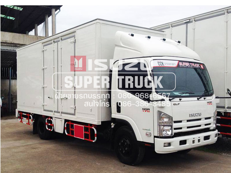 ISUZU NQR แบบตู้อลูมิเนียม (ช่วงต่อยาว 5.6เมตร)